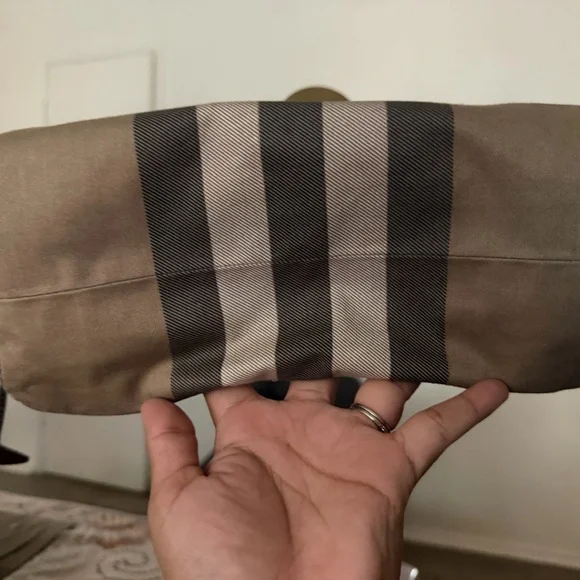 Burberry Beige and Brown Checkered Tote - Picture 4 of 4